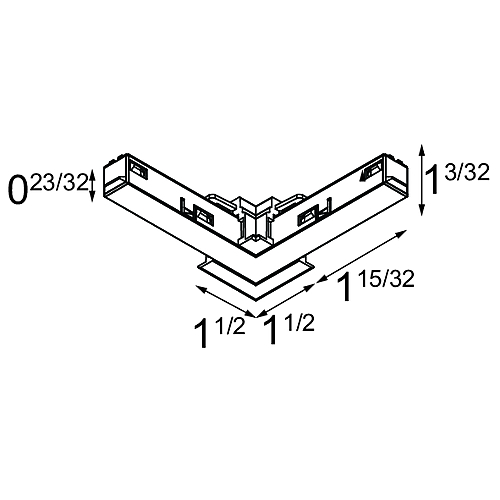 Track 48V Profile Recessed 78.7 White Structure | Modular Lighting ...