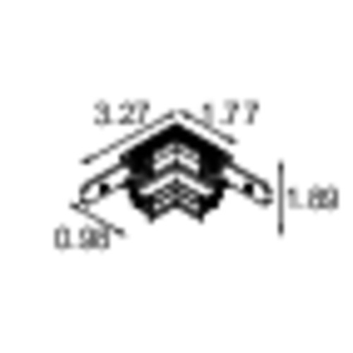 Track 48V Mechanical Recessed Trimless Connection 90°