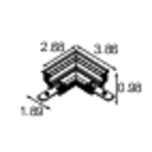 Track 48V Mechanical Recessed Trimless Connection 90°