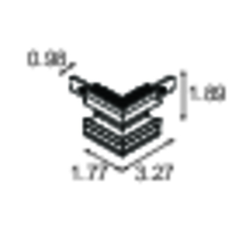 Track 48V Mechanical Recessed Trimless Connection 90°