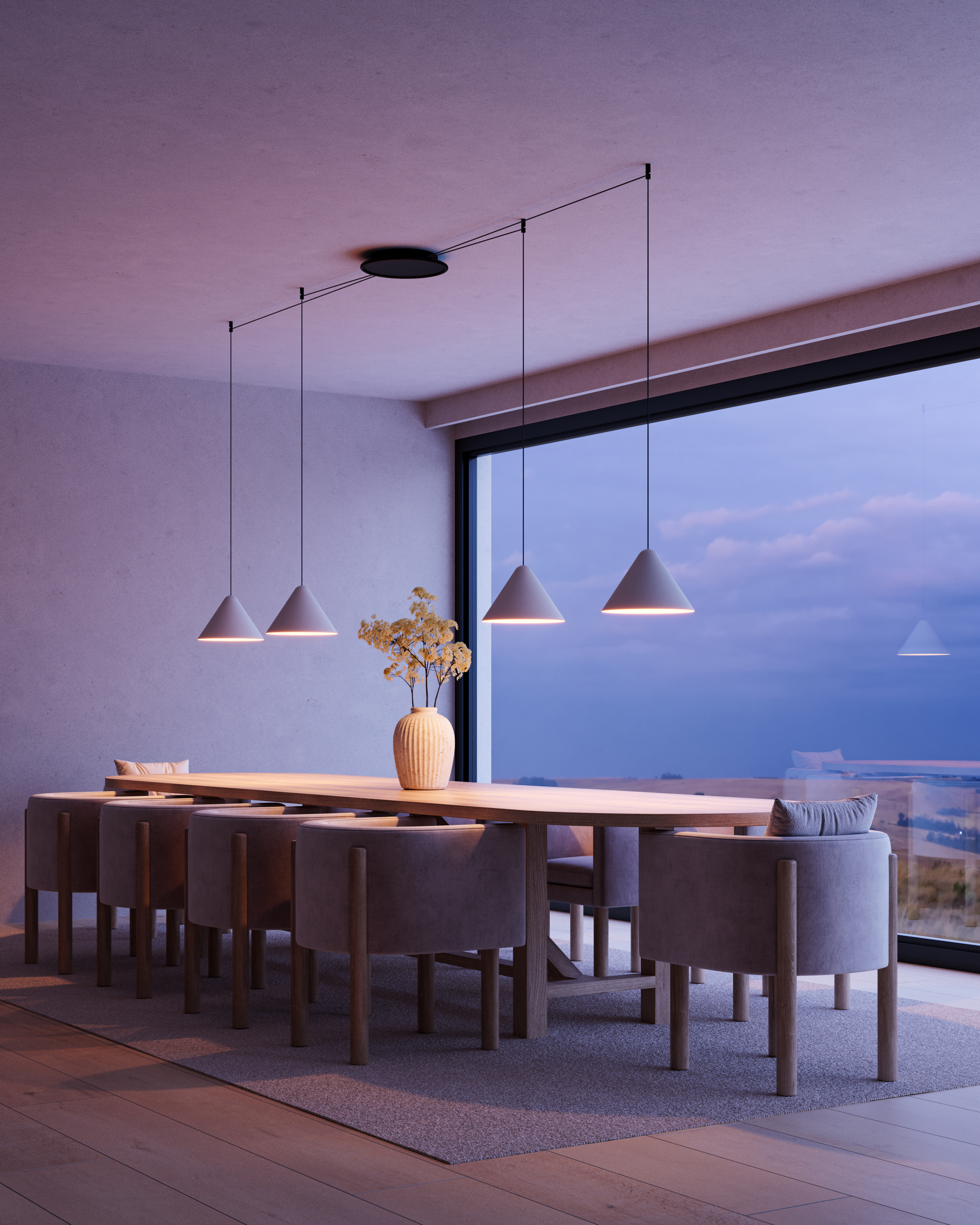 Placebo Kompas Suspended | Modular Lighting Instruments