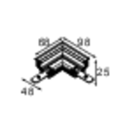 Track 48V Mechanical Recessed Trimless Connection 90°