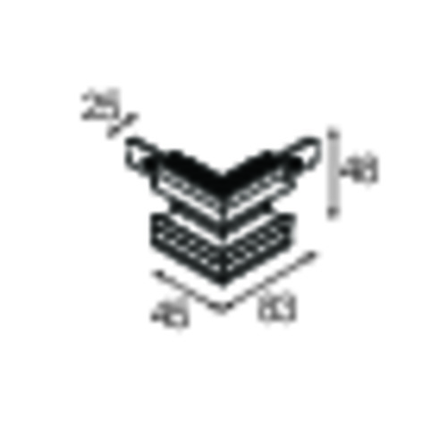 Track 48V Mechanical Recessed Trimless Connection 90°