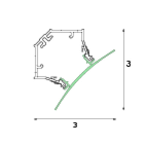 Curved Cover Como Corner