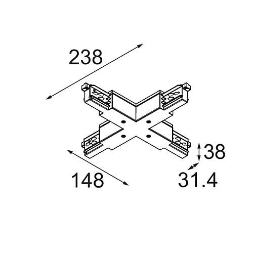 Track 230V Electrical/Mechanical Connection X