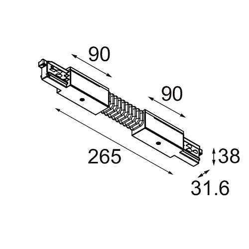 Track 230V Electrical/Mechanical Connection Flexible