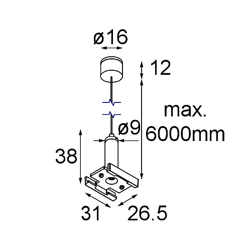 Track 48V Suspension Cable