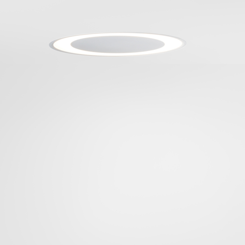 Flat Moon Eclips Recessed 670 1x LED 2700K DALI/Push-Dim DI White ...