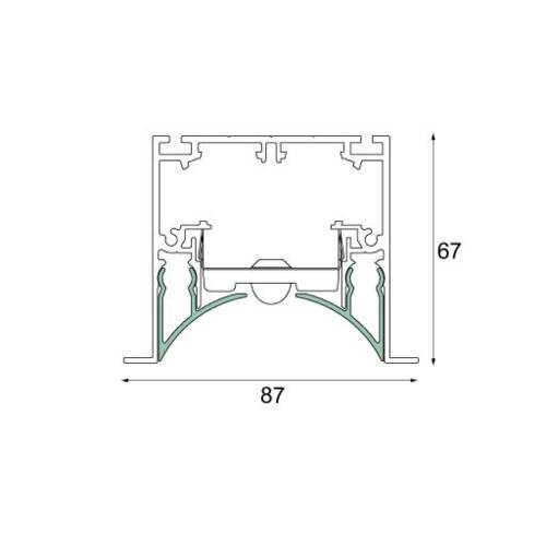 Curved Cover Drupl 70 Recessed