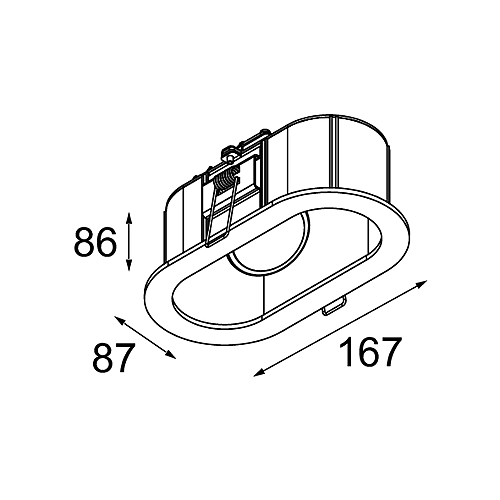 Duell Recessed Adjustable 1x
