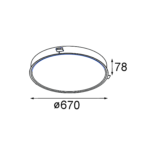 Flat Moon Recessed 670 1x