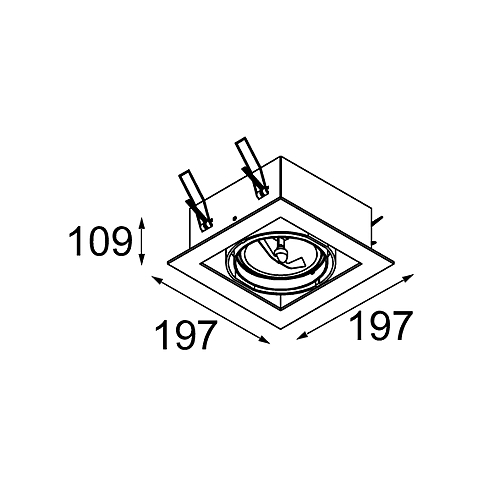 Multiple Recessed Adjustable AR111 1x