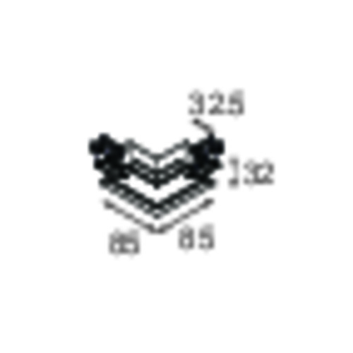 Track 230V Recessed Connection 90°