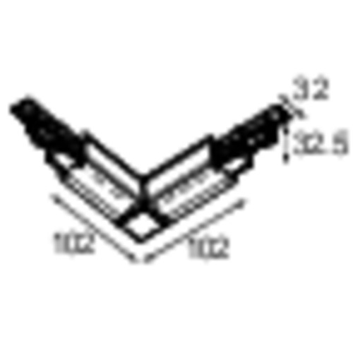 Track 230V DALI Surface Connection 90°