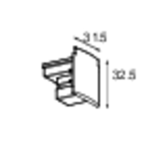 Track 230V DALI Endplate Surface/Recessed