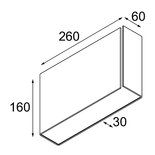 Split Wall Up/Down L 1x