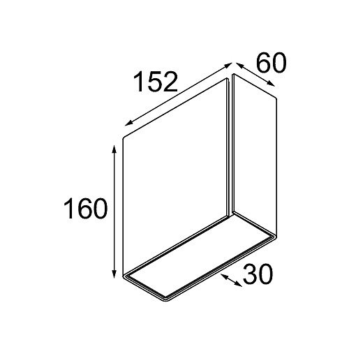 Split Wall Up/Down M 1x