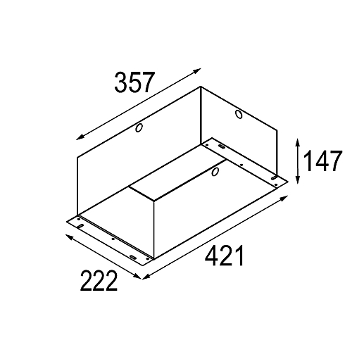 Installation Housing 357x222x147 | Architectural lighting | Modular ...